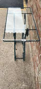 Metal Wine Rack with Glass Top - Image 3