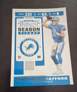 2019 Panini Contenders Matthew Stafford Season Ticket #220 - Image 1