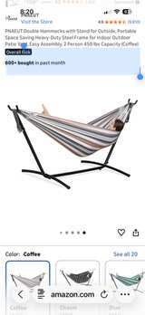 Space-Saving Steel Hammock Stand - for double hammock with carrying bag easiest - Image 2