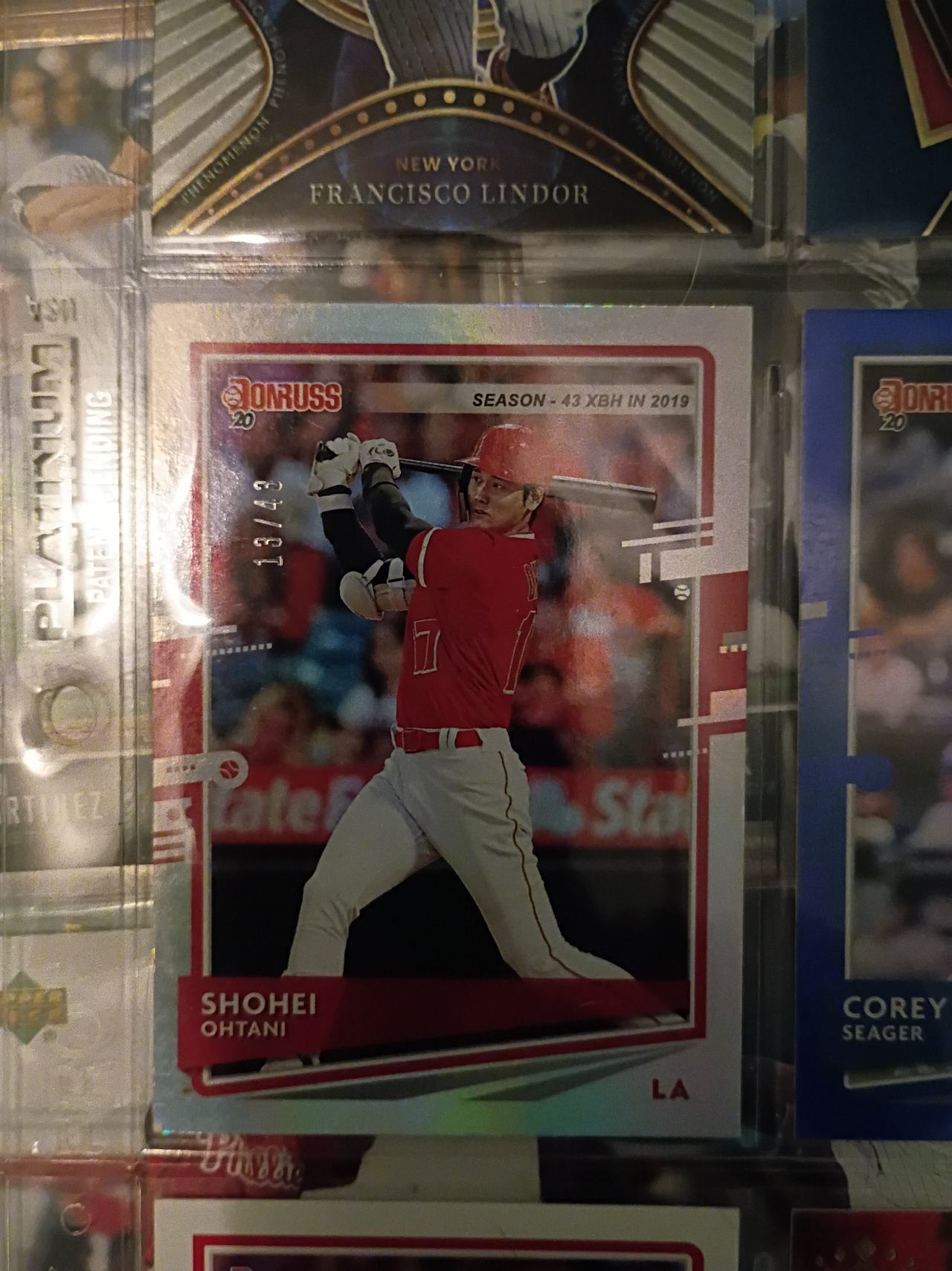 2020 Panini Donruss Shohei Ohtani #47 White Independence Day Parallel /43