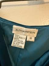 Teal Blue Pleated Midi Skirt ej Harper size 10 - Image 2