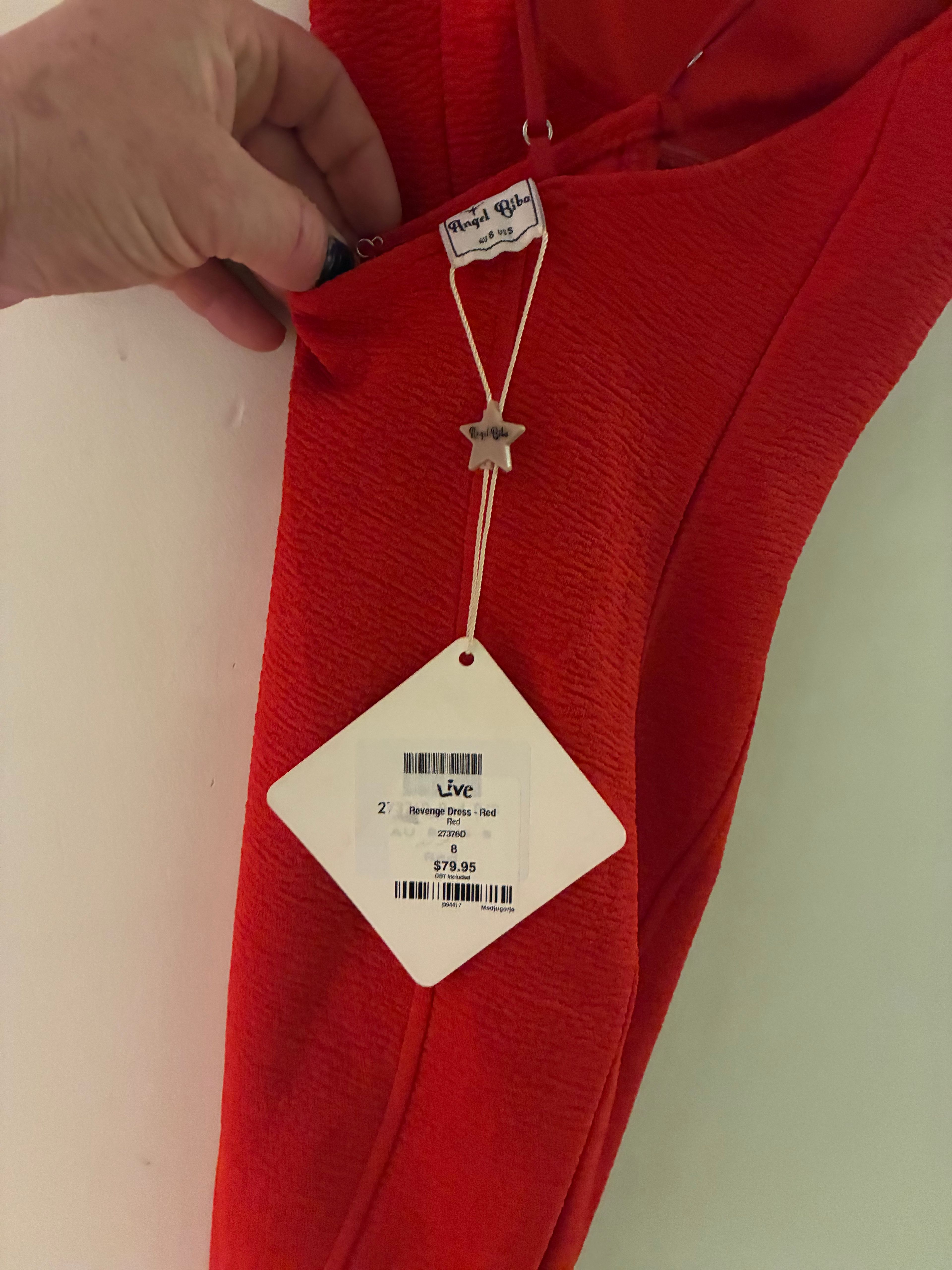 Angel Biba Red Bodycon Dress - Image 2