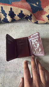 Hooey Men's Patchwork Leather Bifold Wallet with Aztec Pattern - Image 2