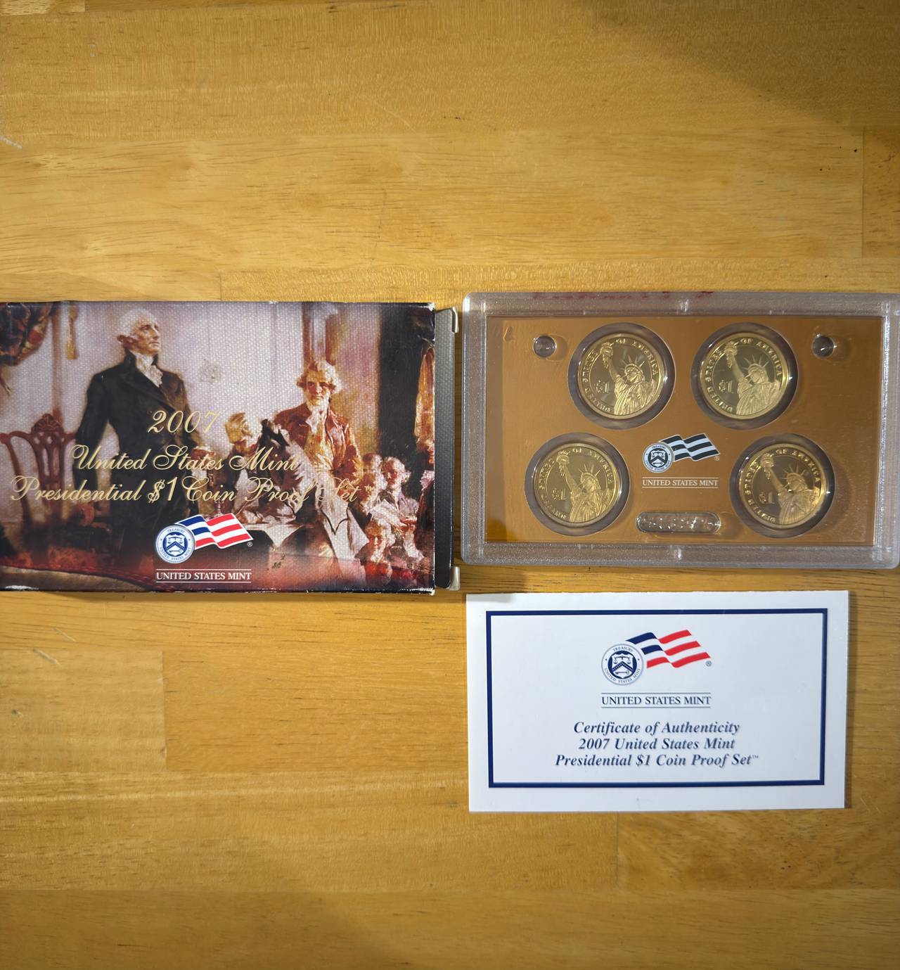 2007 United States Mint Presidential $1 Coin Proof Set