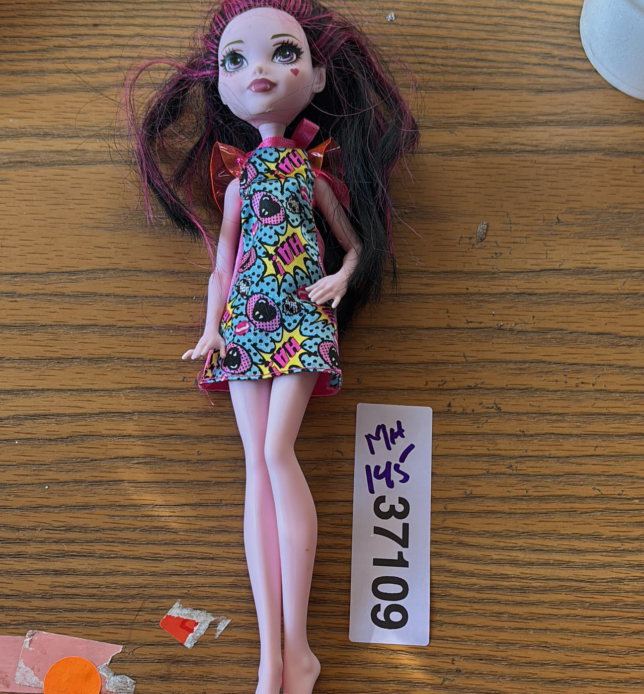 Monster High Draculaura Doll in Comic Print Dress