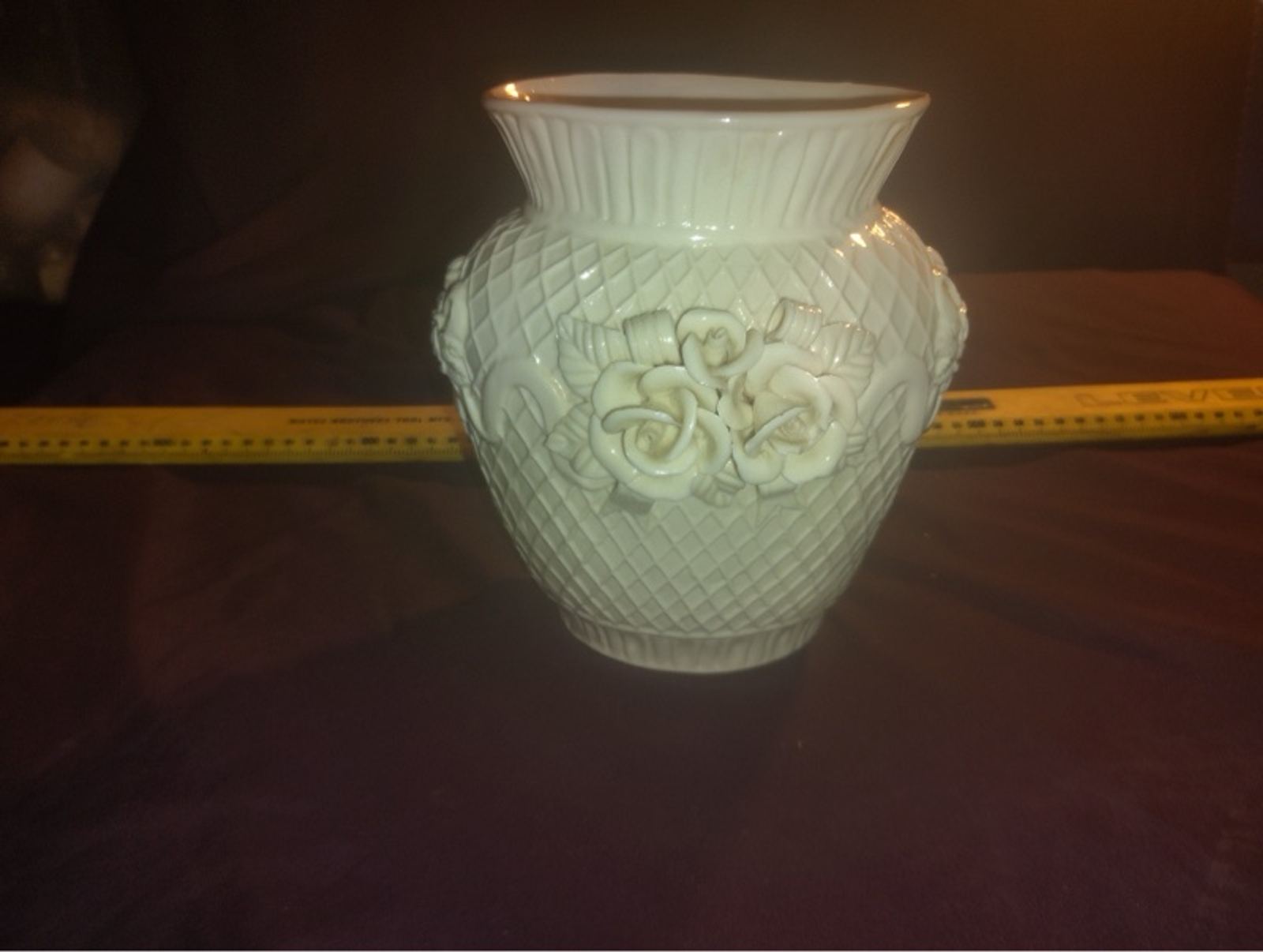 Vintage Off-White Porcelain Vase