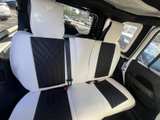UNIVERSAL TRUCKS SUV  Black White Car Seat Covers Full Set LEATHER  VINYL - Image 5