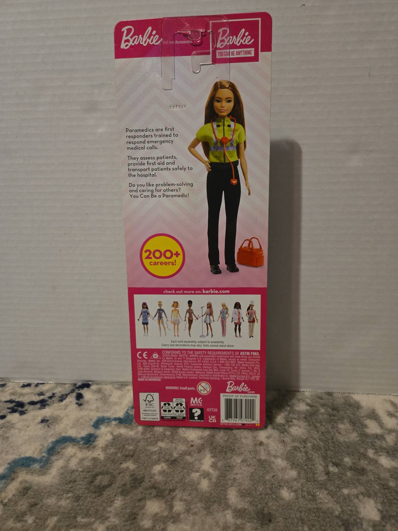 Barbie You Can Be Anything Paramedic Doll