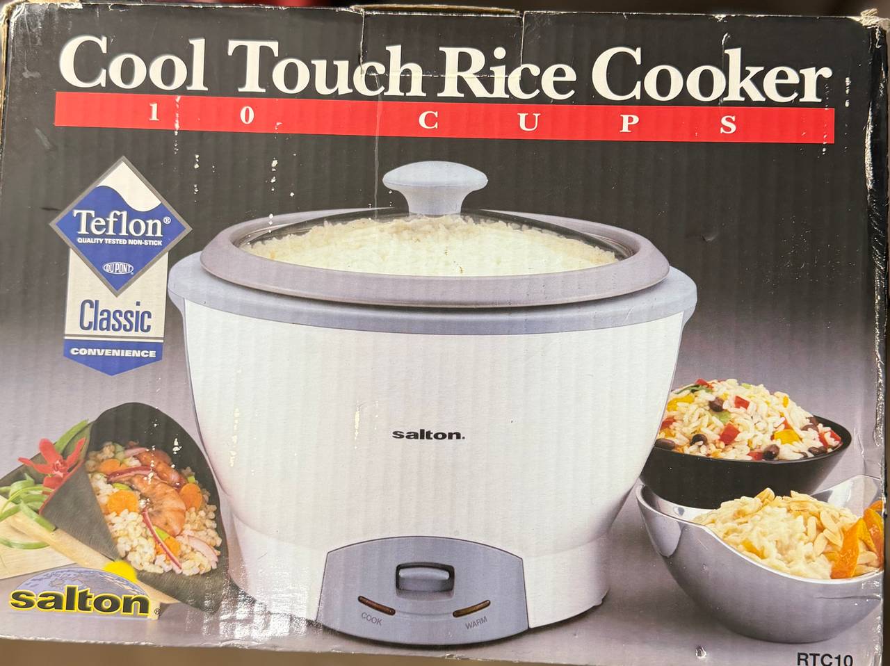 Salton RTC10 10-Cup Cool Touch Rice Cooker