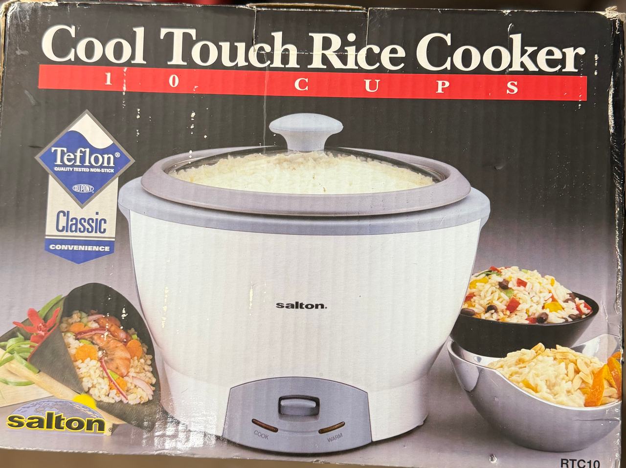 Salton RTC10 10-Cup Cool Touch Rice Cooker