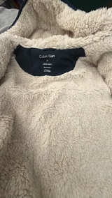 Calvin Klein Men's Sherpa Lined Hooded Puffer Jacket Navy - Image 3