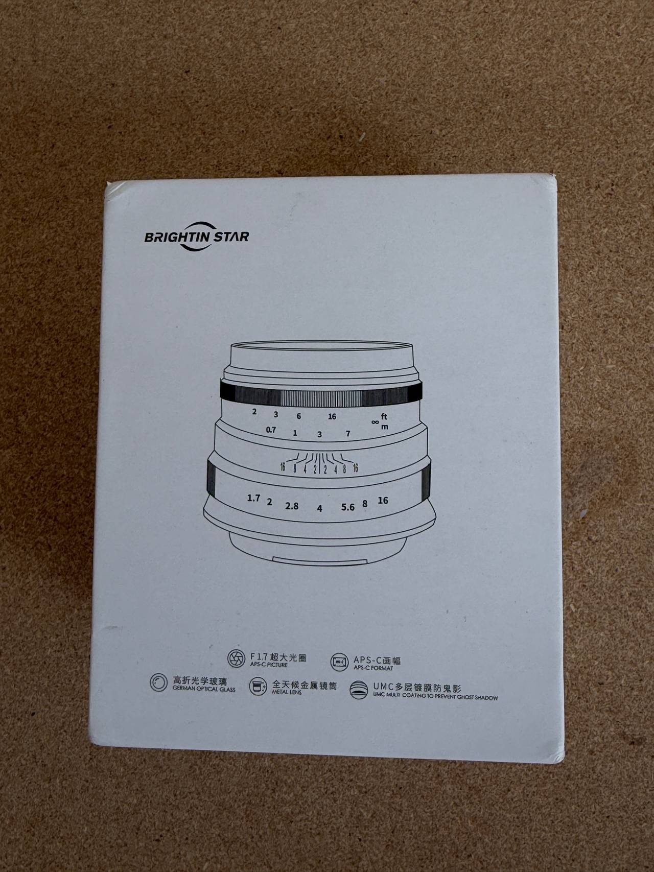 Brightin Star 35mm f/1.7 Large Aperture Manual Focus Lens
