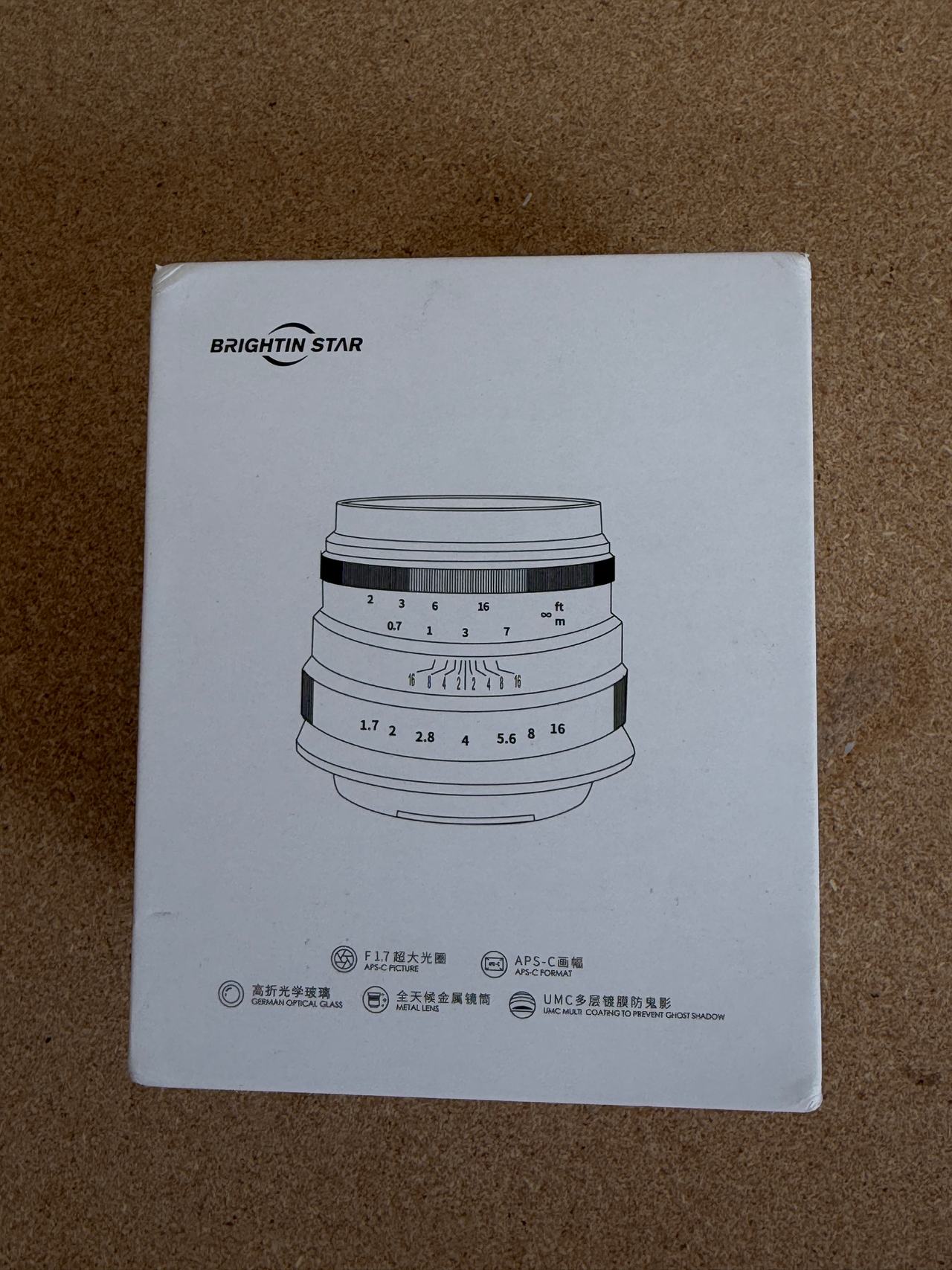 Brightin Star 35mm f/1.7 Large Aperture Manual Focus Lens