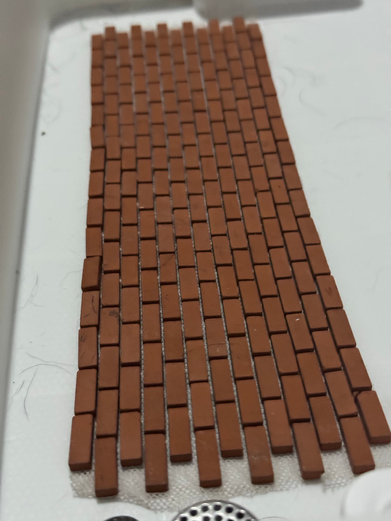 Miniature Real Clay Brick Sheets 1:12 Scale