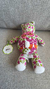 Vera Bradley Lilli Bell Baby Bear Plush Pink/Green Floral - Image 2