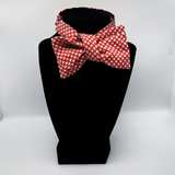 Salvatore Ferragamo Red Silk Geometric Bow Tie - Image 1