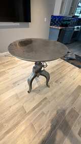 Restoration Hardware Industrial Crank Side Table - Image 3