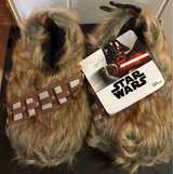 Disney Chewbacca Slippers Kids Brown Faux Fur - Image 1