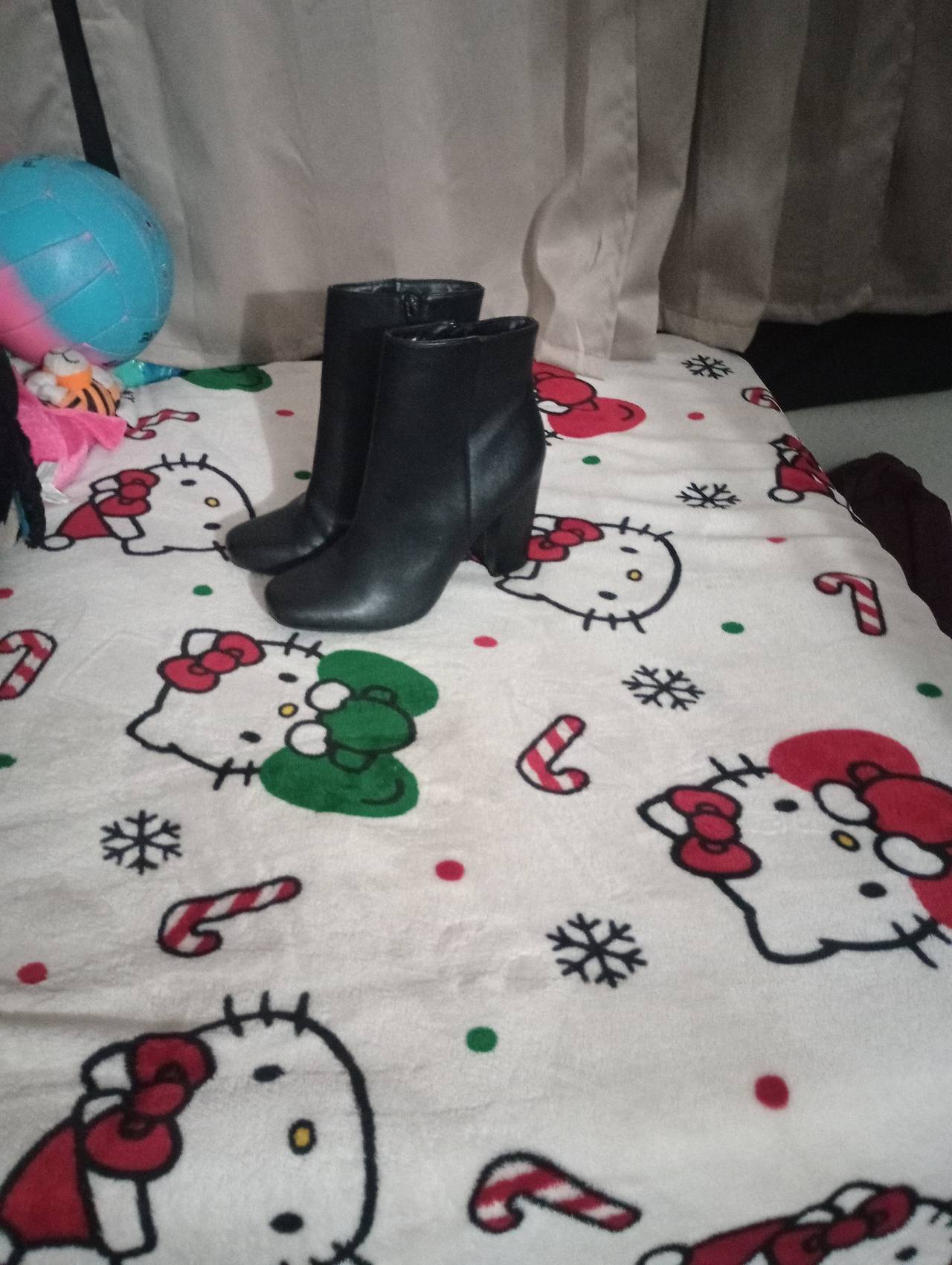 Black Block Heel Ankle Boots