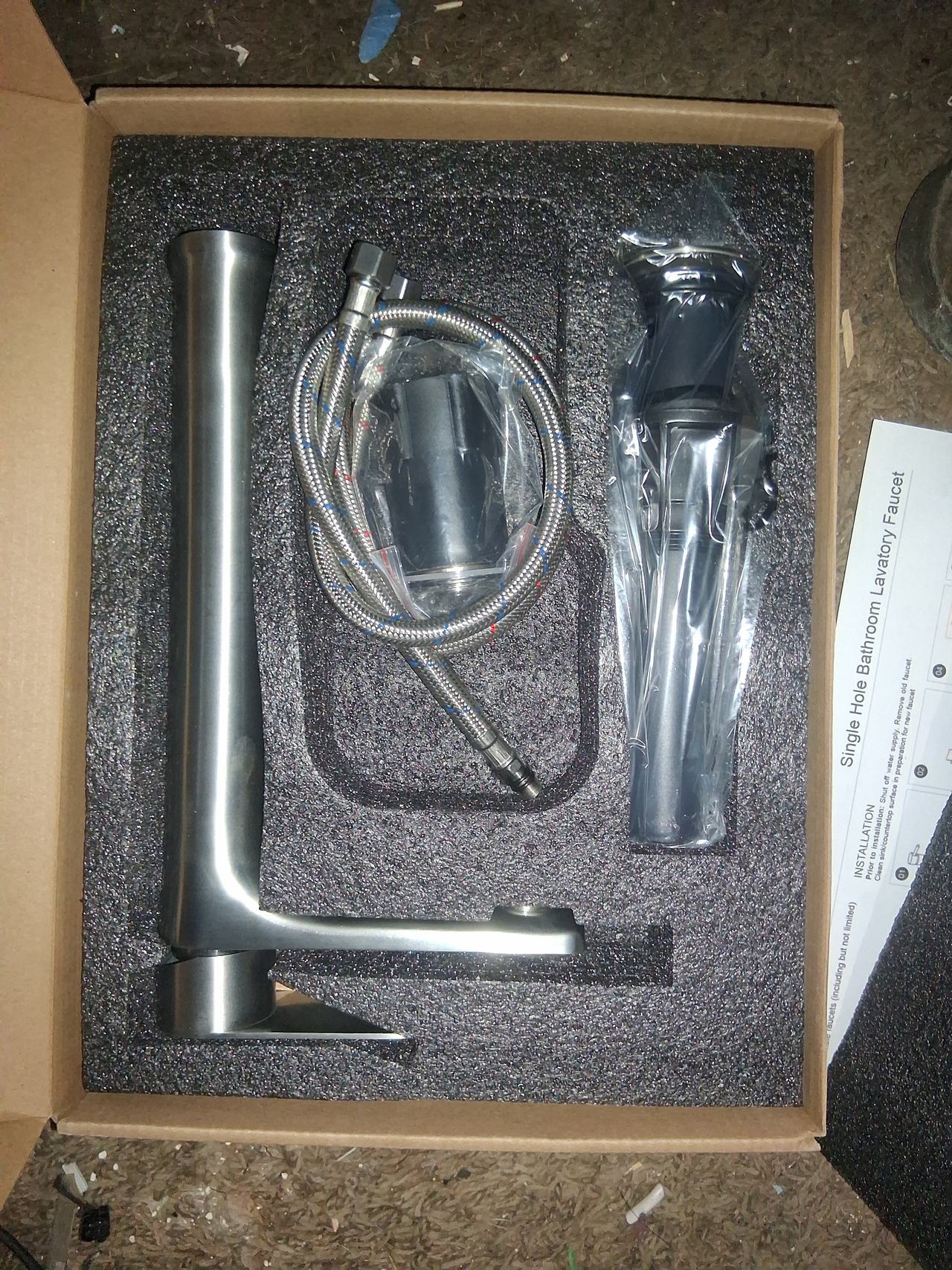 Single Hole Tall Vessel Bathroom Faucet with Pop-Up Drain