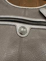 Coach Grey Patent Leather Hobo Crossbody Bag - Image 2