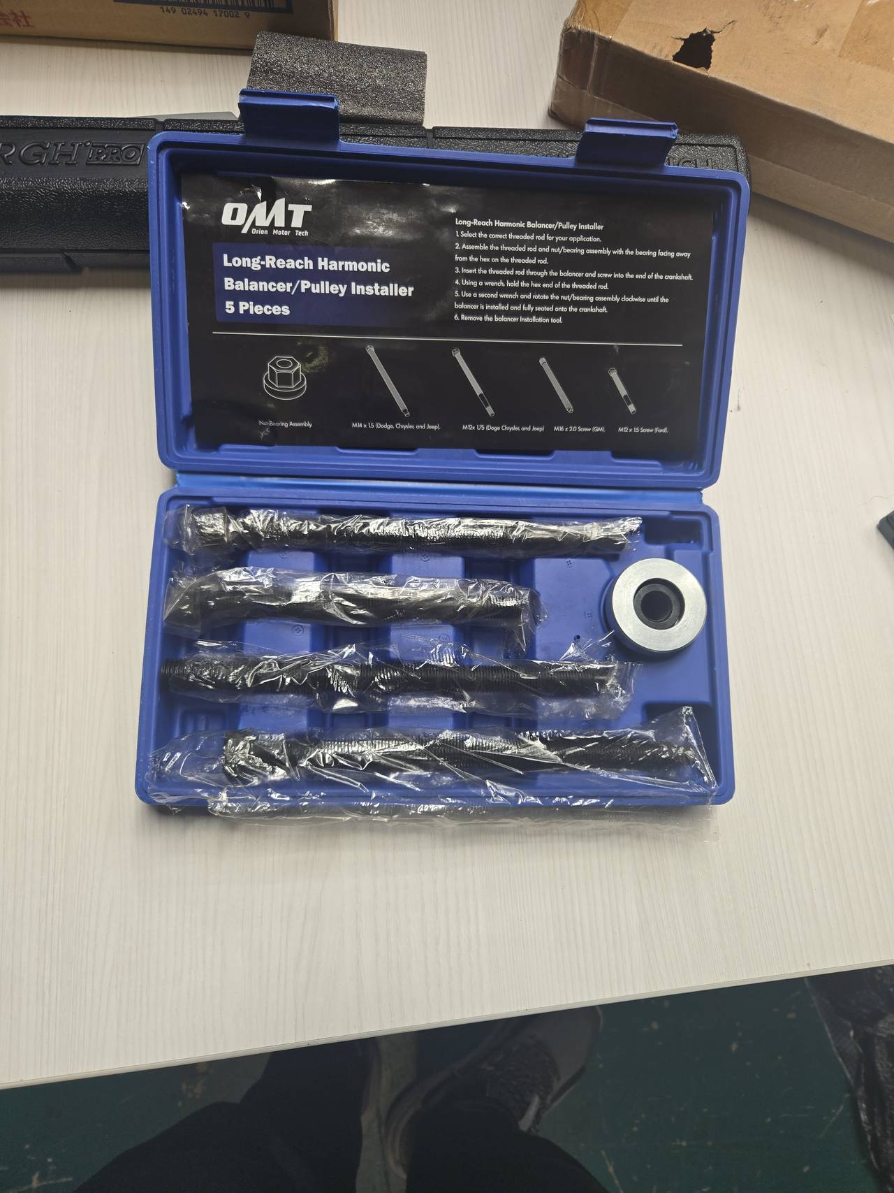 Orion Motor Tech Long-Reach Harmonic Balancer Puller Set