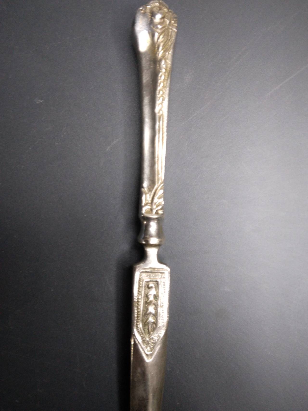 Vintage Ornate Metal Letter Opener