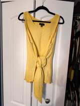 Melissa Paige Yellow Boho Tie-Front Asymmetrical Top
 - Image 1