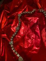 Silver Crystal Halo Heart Necklace - Image 3