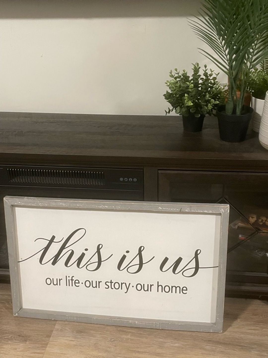 This Is Us Wooden Wall Sign – Rustic Farmhouse Décor