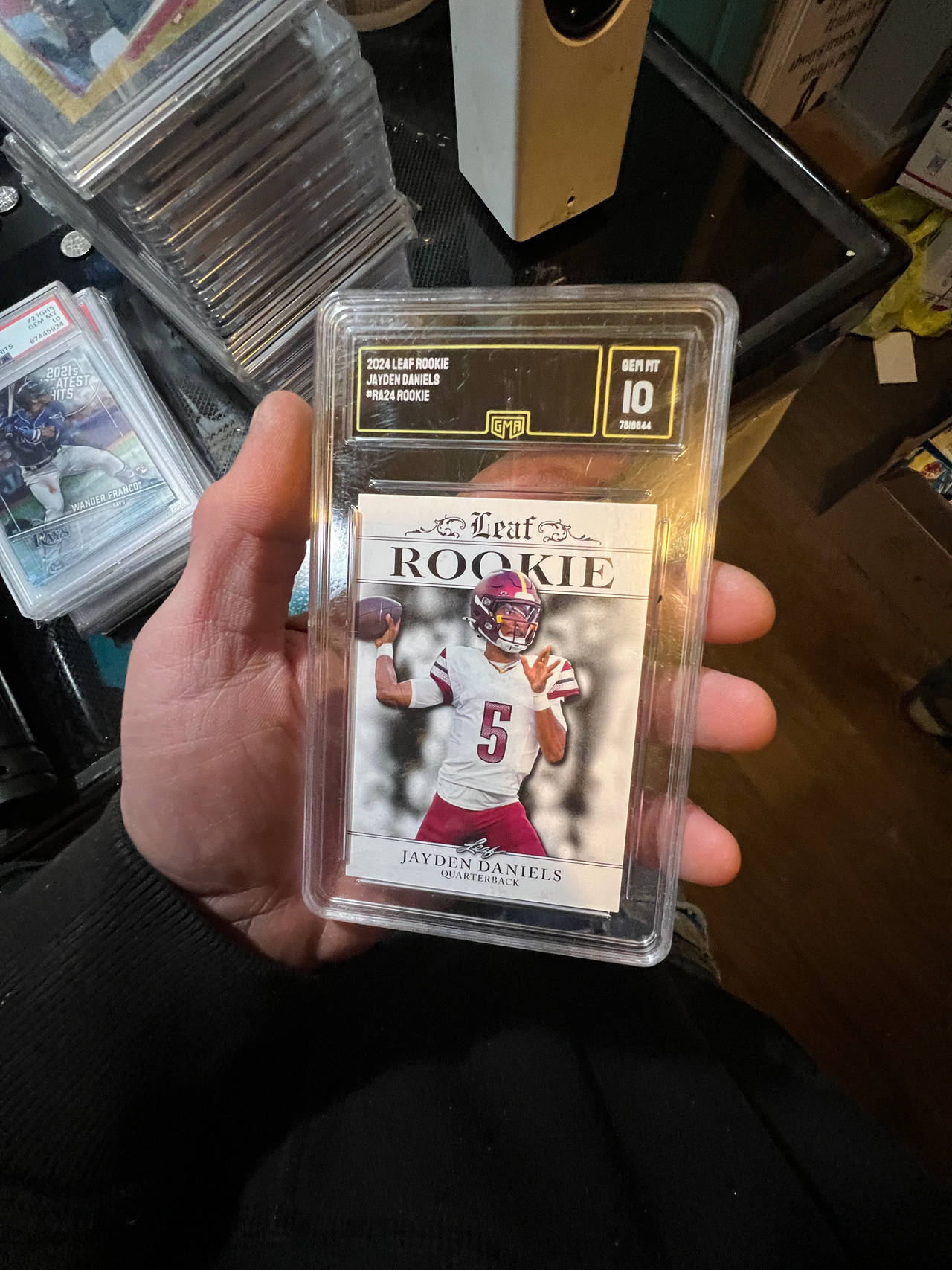 2024 Leaf Rookie Jayden Daniels #RA24 GMA 10