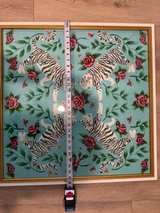 White Tiger and Rose Framed Wall Art - Image 4