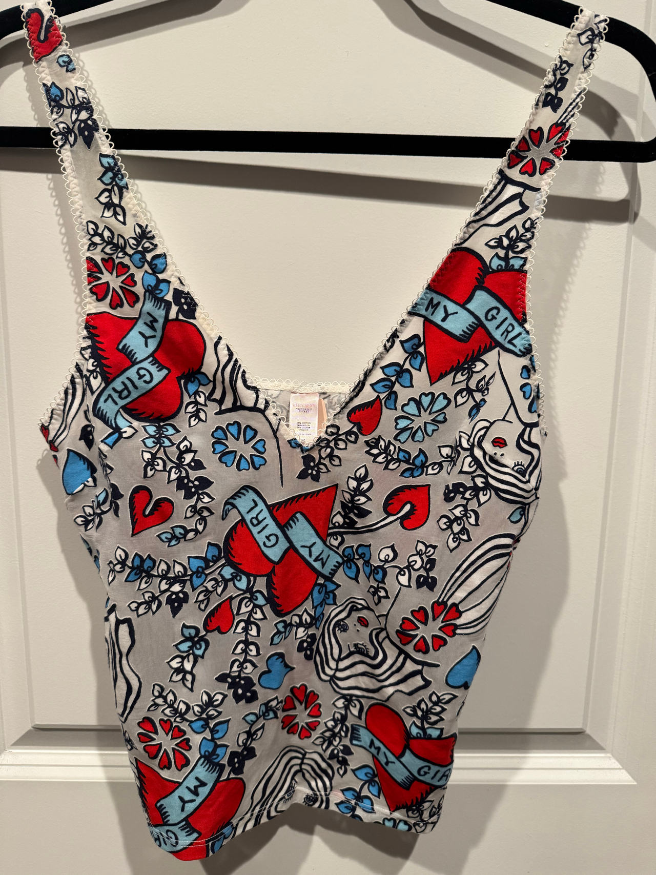 Victoria’s Secret Tattoo Print Camisole gray size M