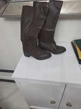 Women's Brown Knee High Riding Boots - Image 2