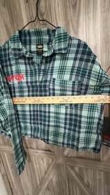 NWT No Boundaries Stranger Things WSQK Cropped Flannel Shirt XXL (20) - Image 8