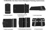 YOREPEK Black Car Seat Travel Bag Backpack Car Seat Bags Carseat Cover Car - Image 2