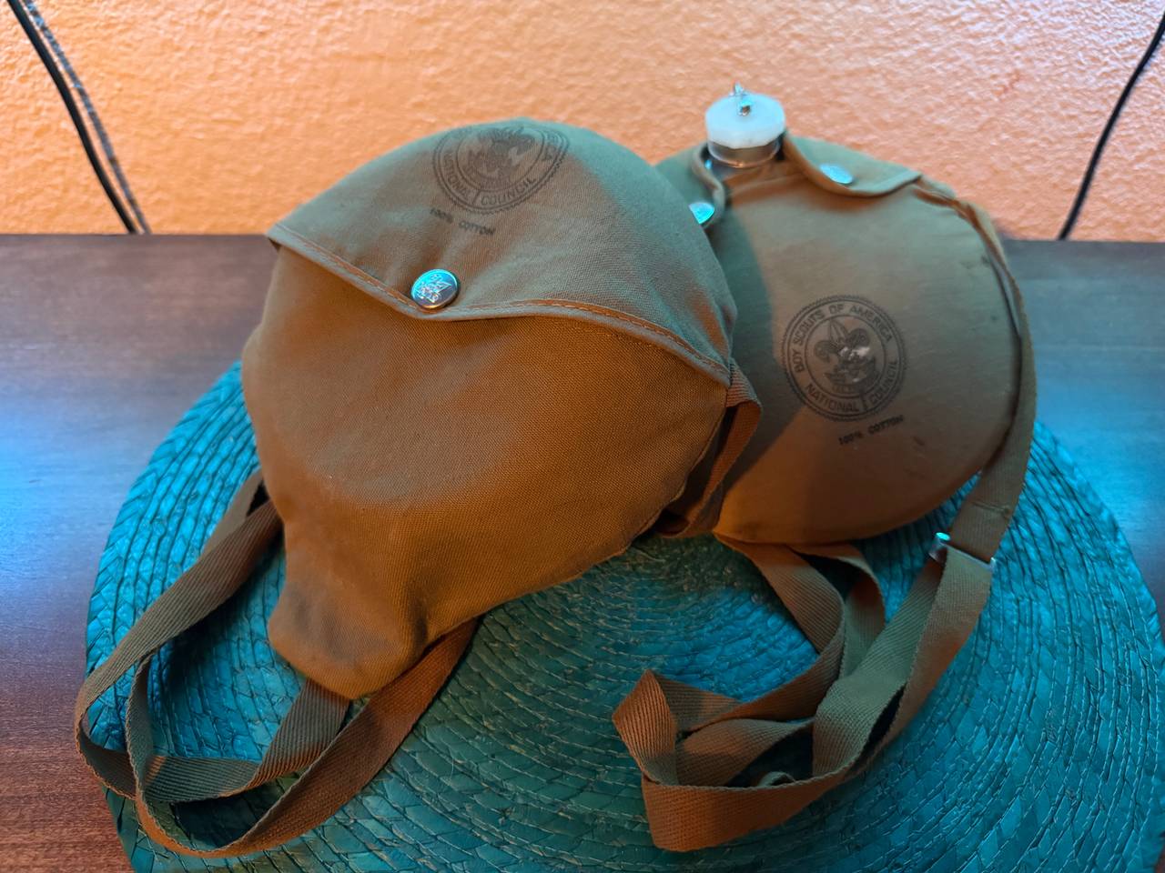 Vintage Boy Scouts of America Canteen & Mess Kit Set