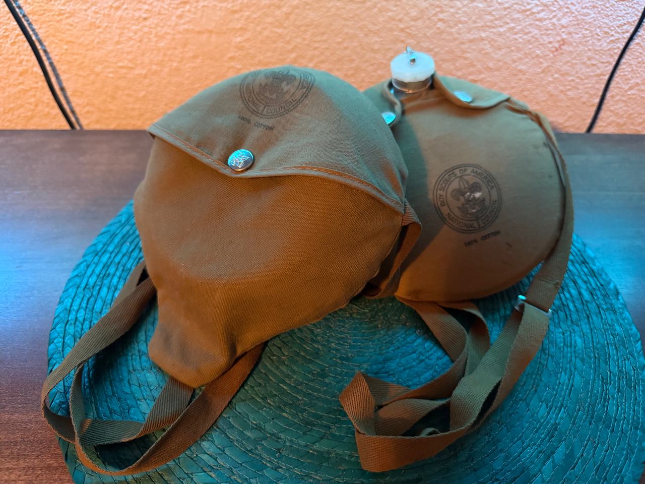 Vintage Boy Scouts of America Canteen & Mess Kit Set