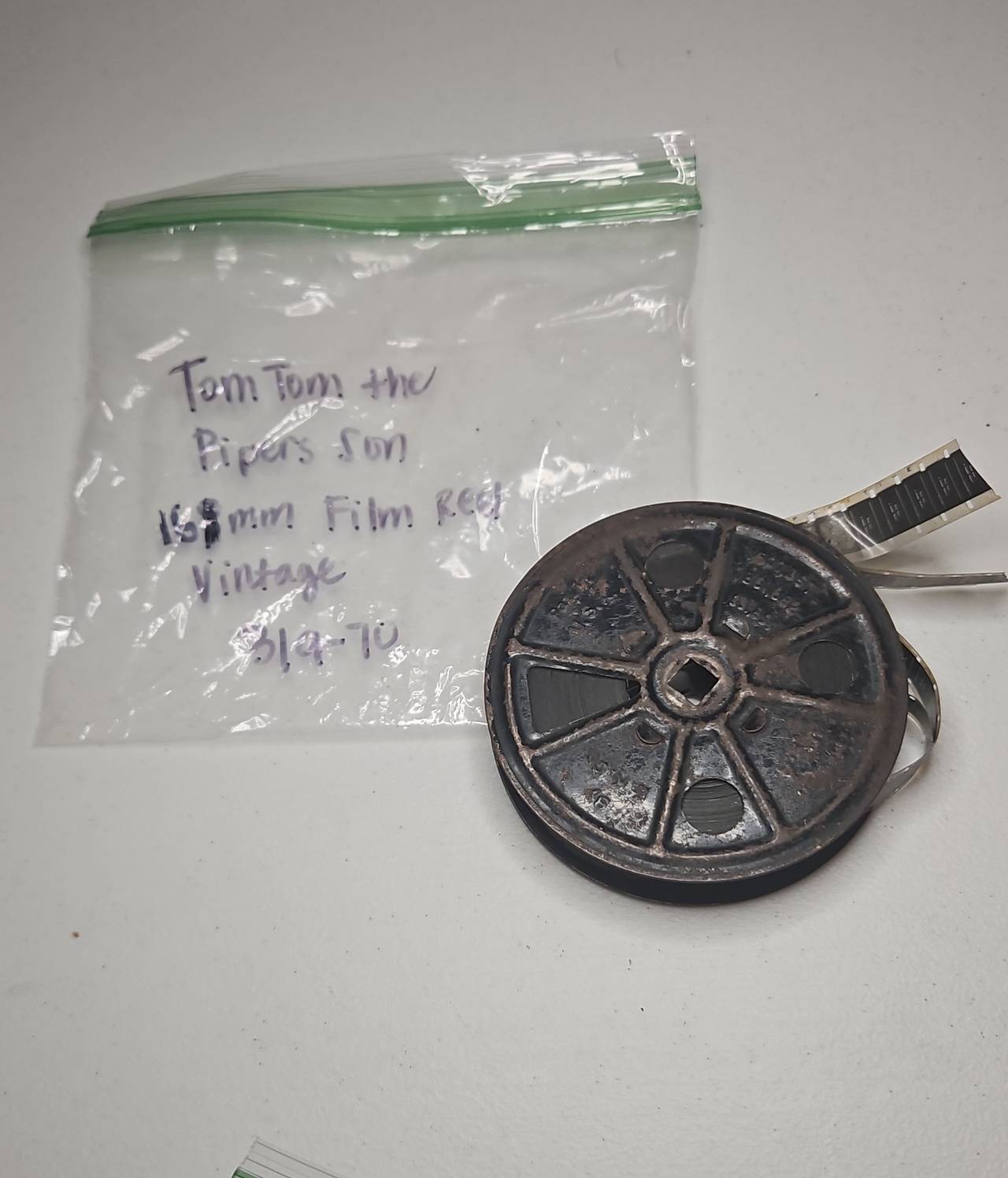 Vintage 16mm Film Reel - Tom Tom the Piper's Son