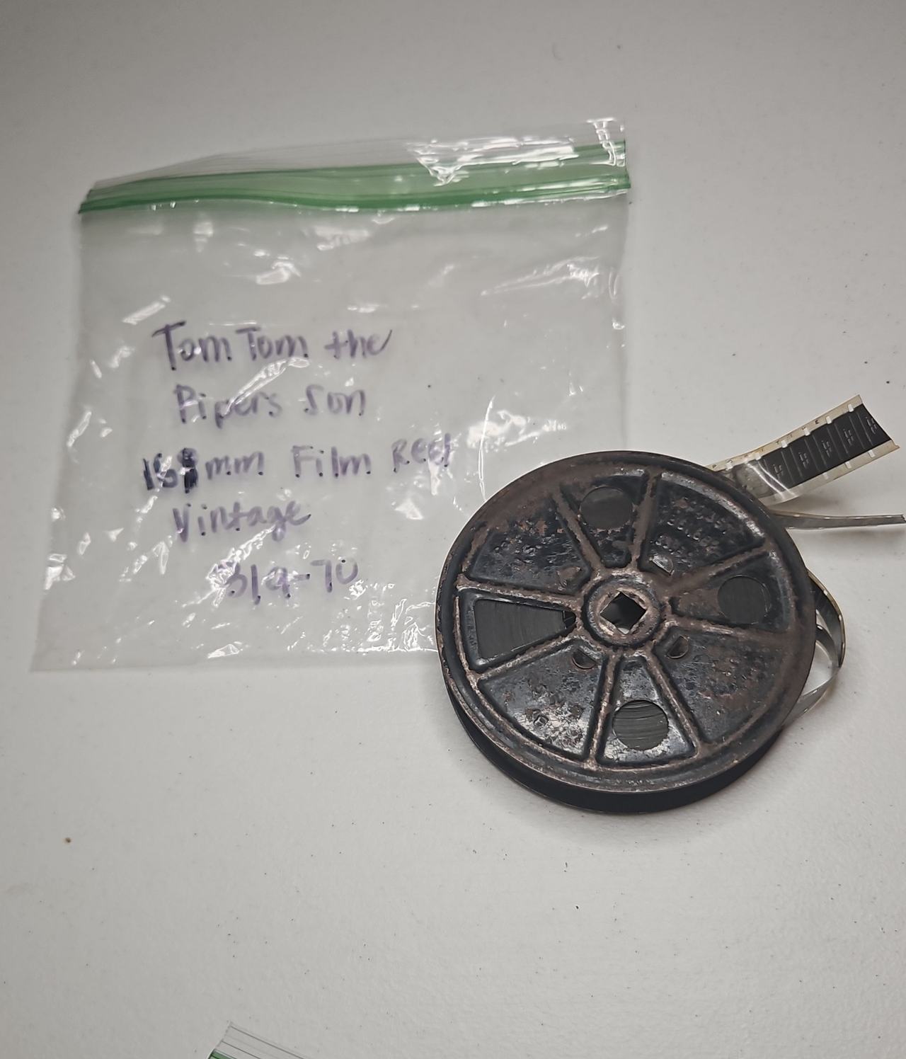 Vintage 16mm Film Reel - Tom Tom the Piper's Son