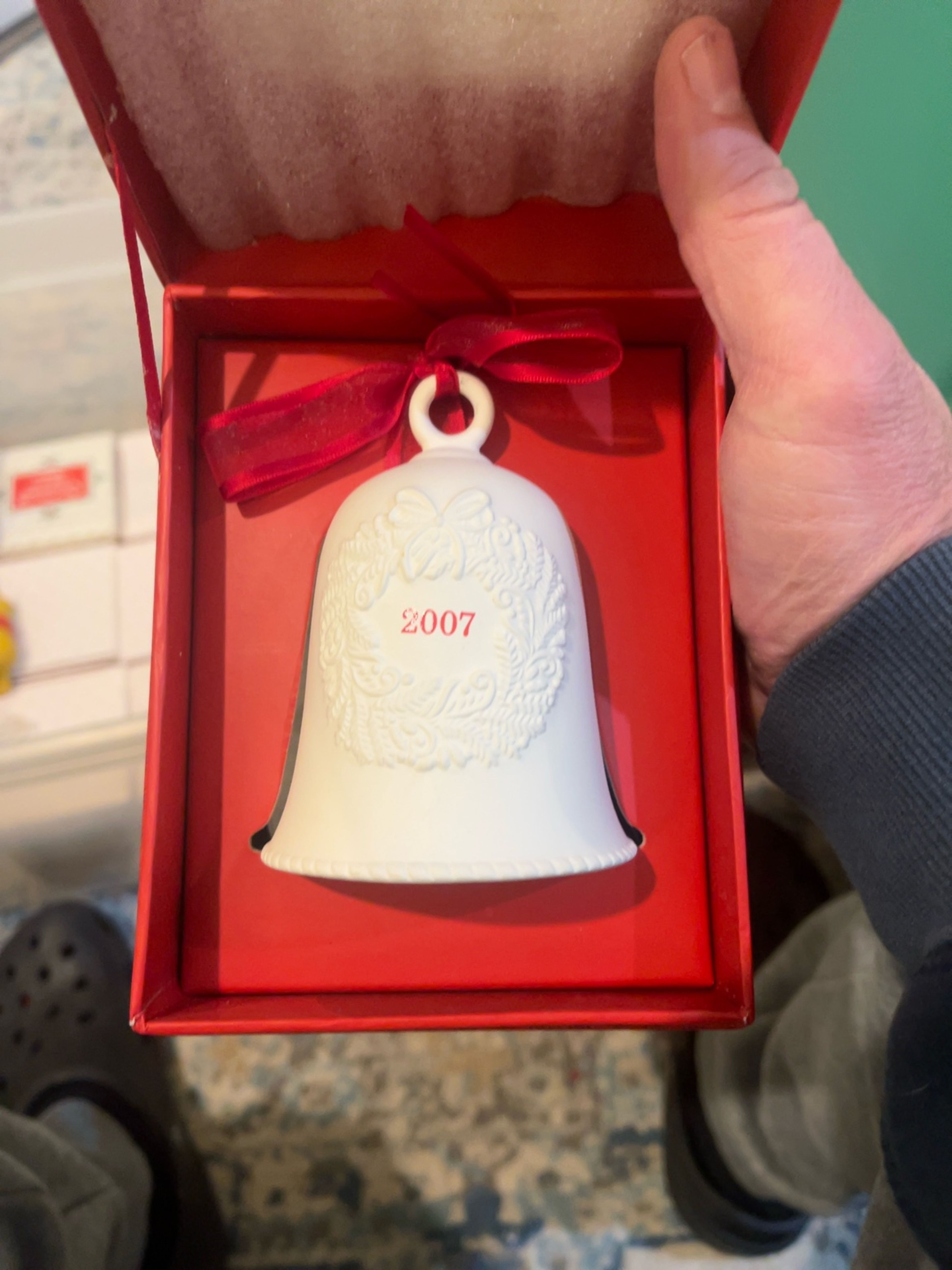 Hallmark Keepsake Ornament Bell 2007 Porcelain