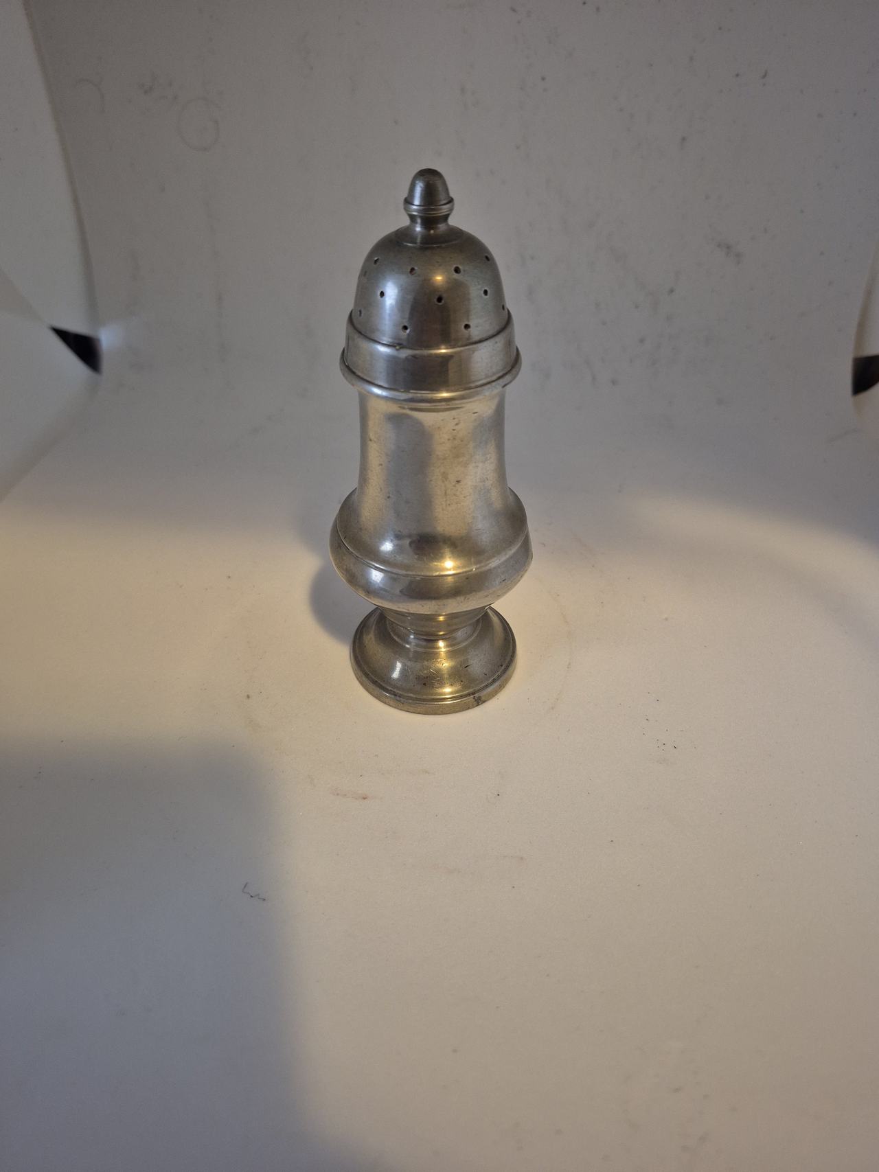 Vintage Pewter Sugar Shaker Muffineer