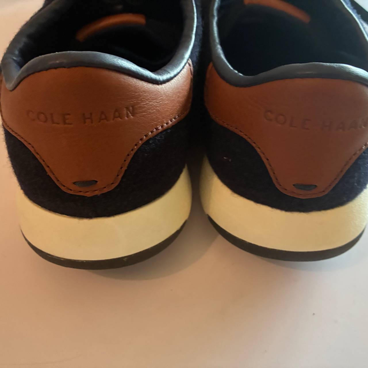 Cole Haan Navy Wool Sneakers