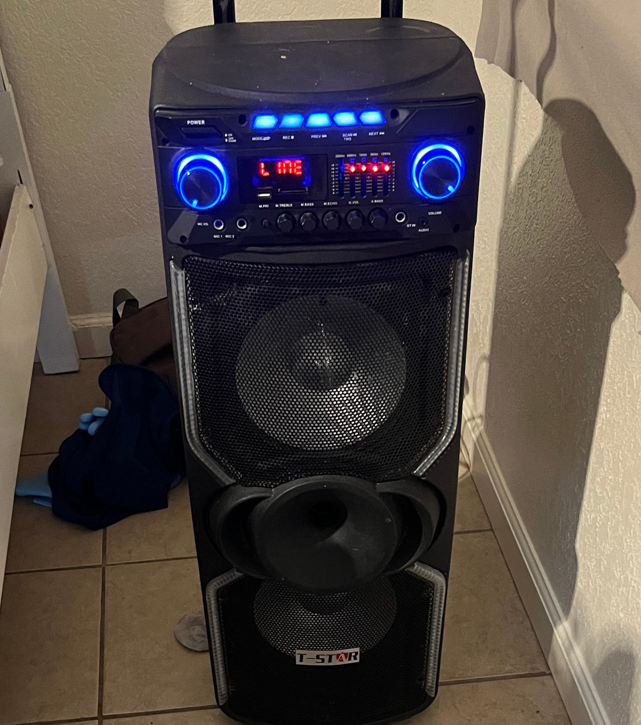 T-Star Portable Bluetooth Party Speaker with LED Lights