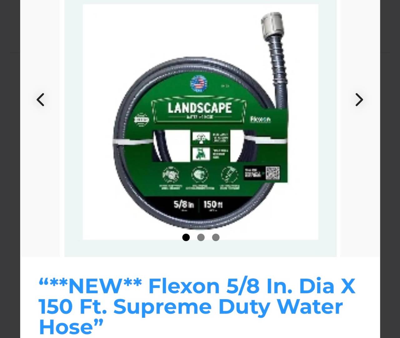 Flexon 5/8 In. Dia X 150 Ft. Supreme Duty Water Hose