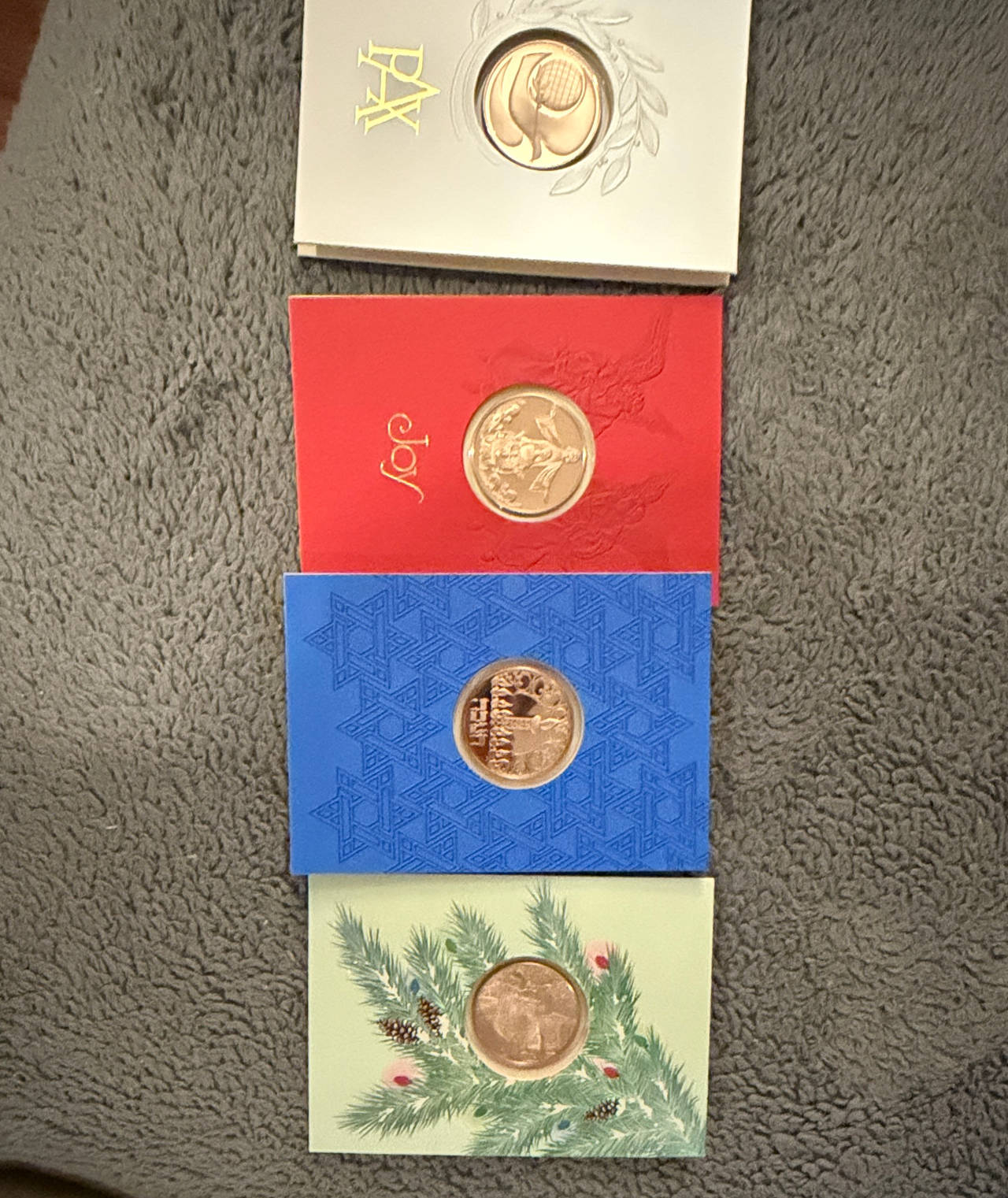 United States Mint American Gold Eagle 1/10 oz Holiday Gift Cards