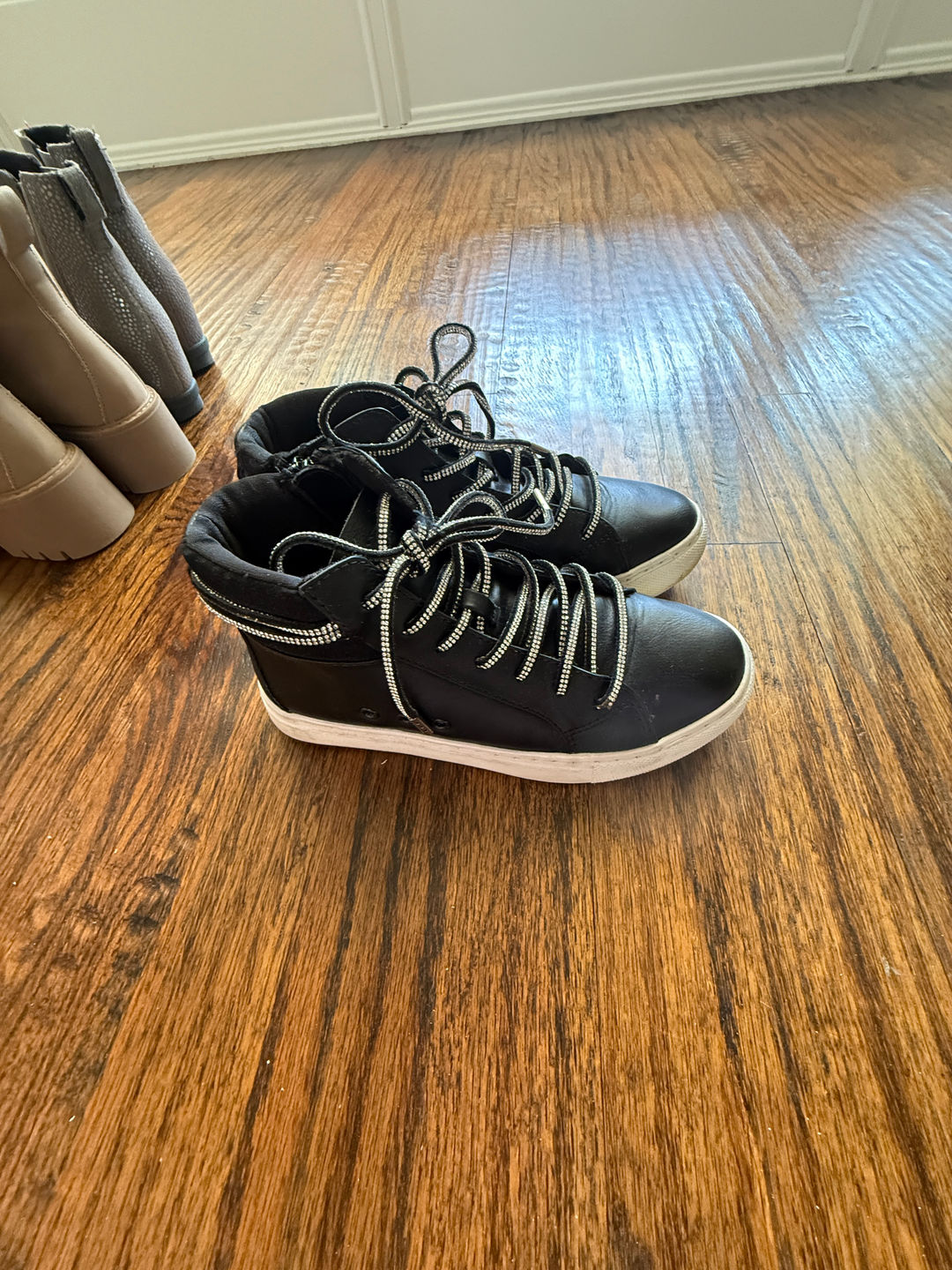 Black High Top Sneakers