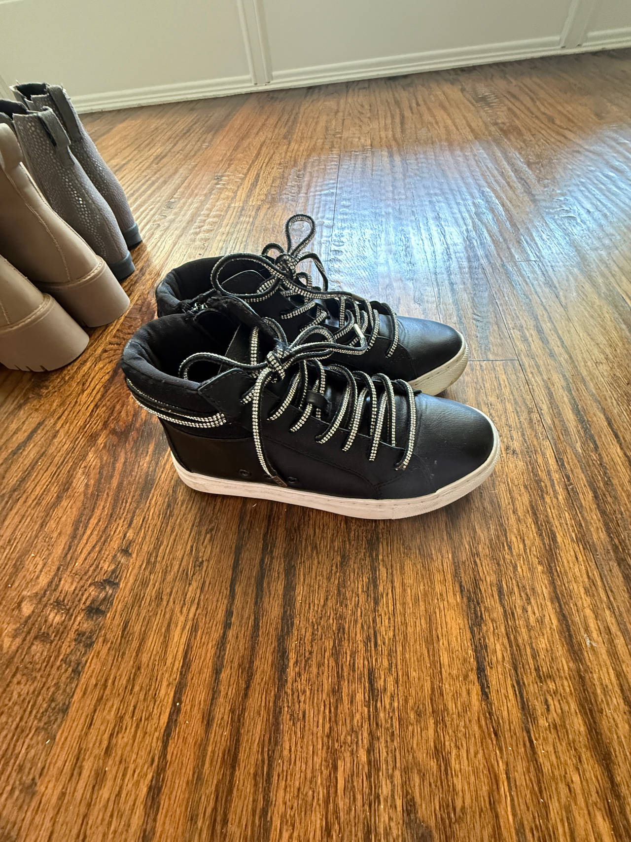 Black High Top Sneakers