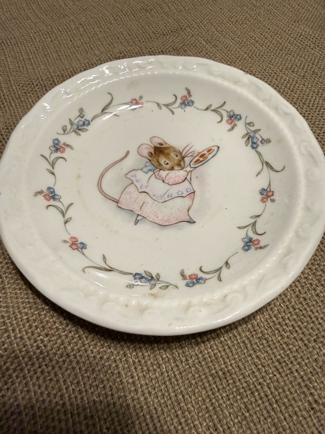 Royal Albert Beatrix Potter Toy Plate 4" White