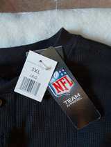 NFL Team Apparel Jacksonville Jaguars Long Sleeve Thermal Henley Shirt - Image 4